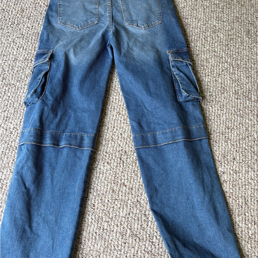 Blue Cargo Jeans - Picture 10 of 10